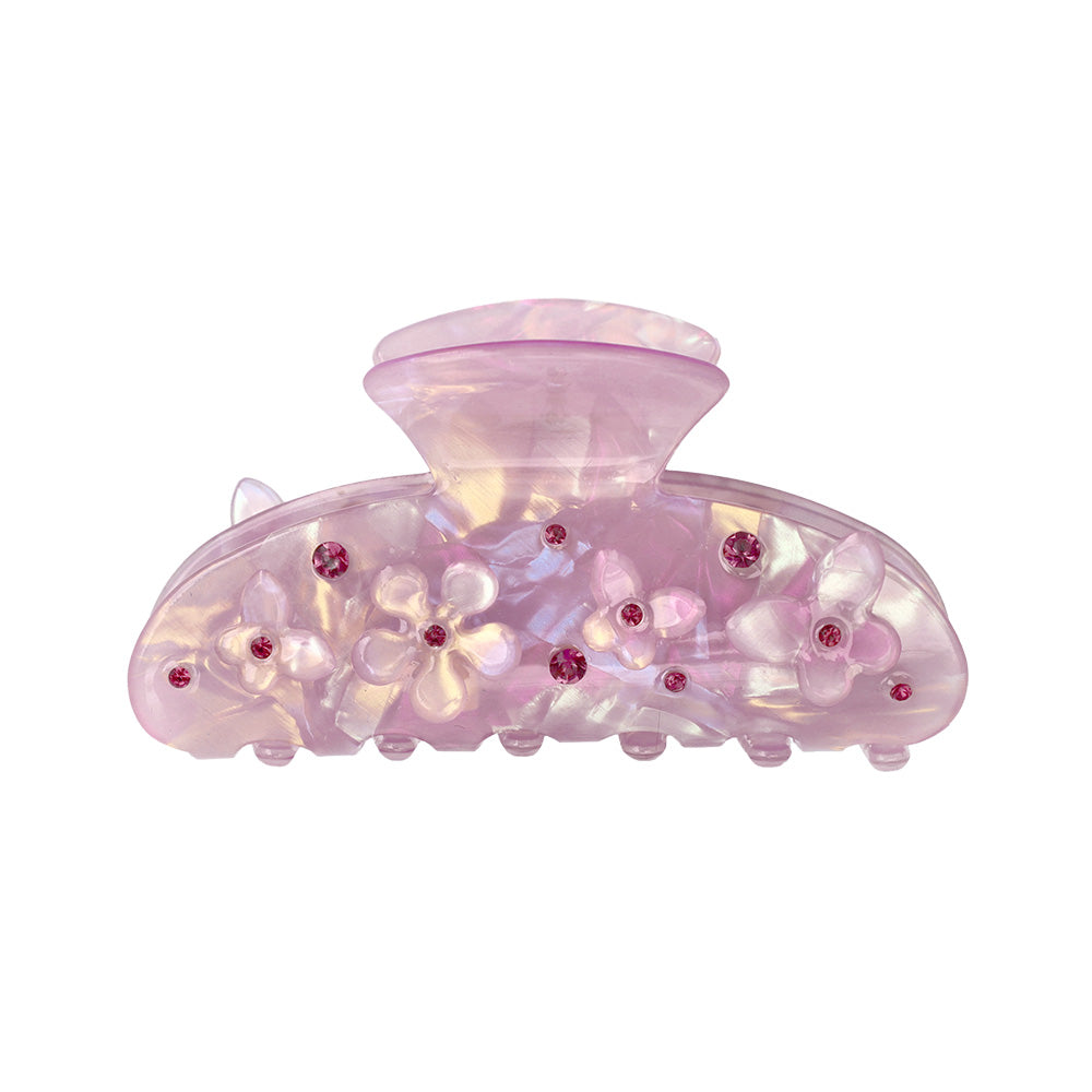 Iridescent Flower& Butterfly Hair Claw