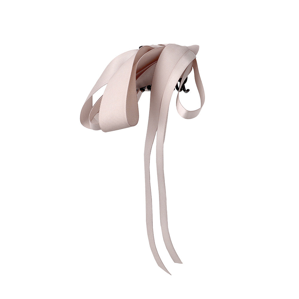 Layered Ribbon Bow Claw Clip