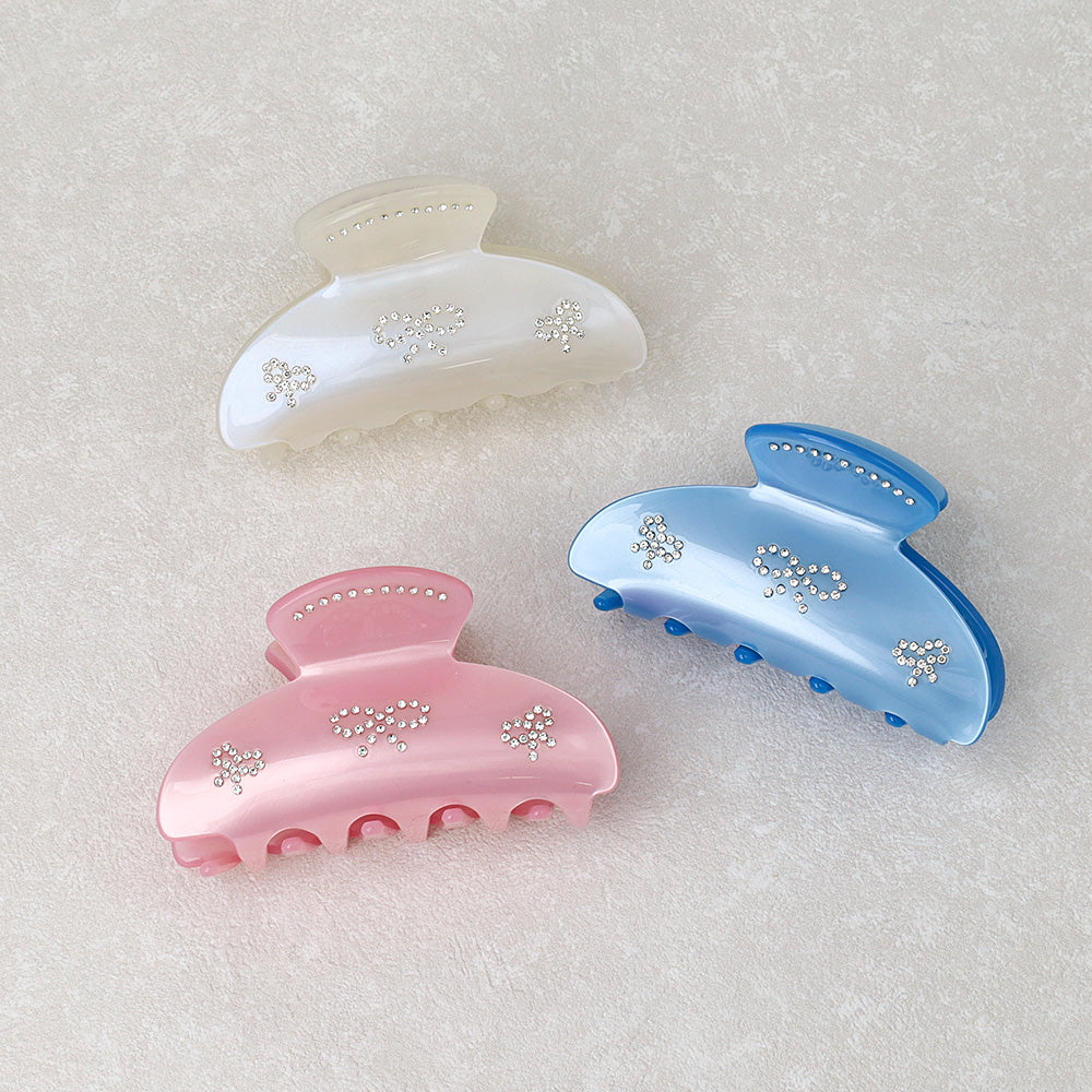 Rhinestone Glossy Hair Clip - osewaya