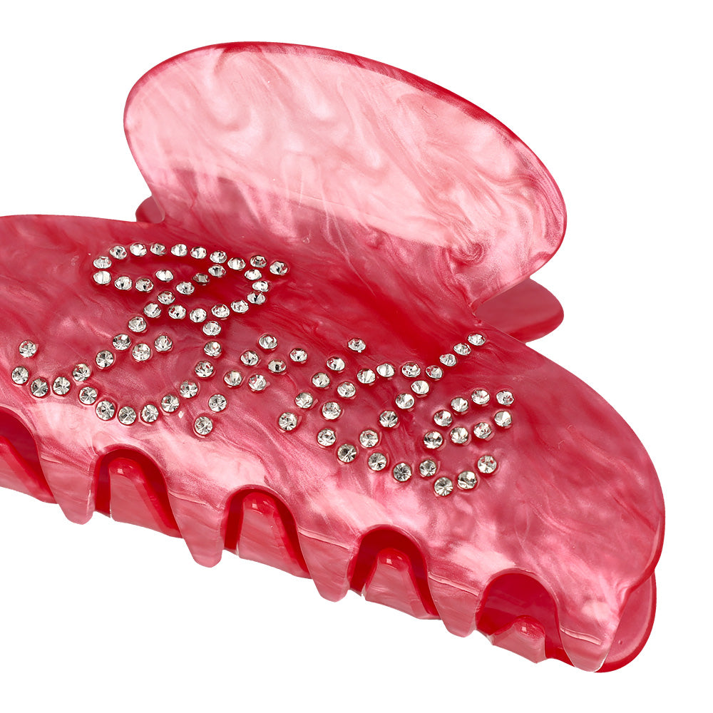 Rhinestone Word Hair Claw