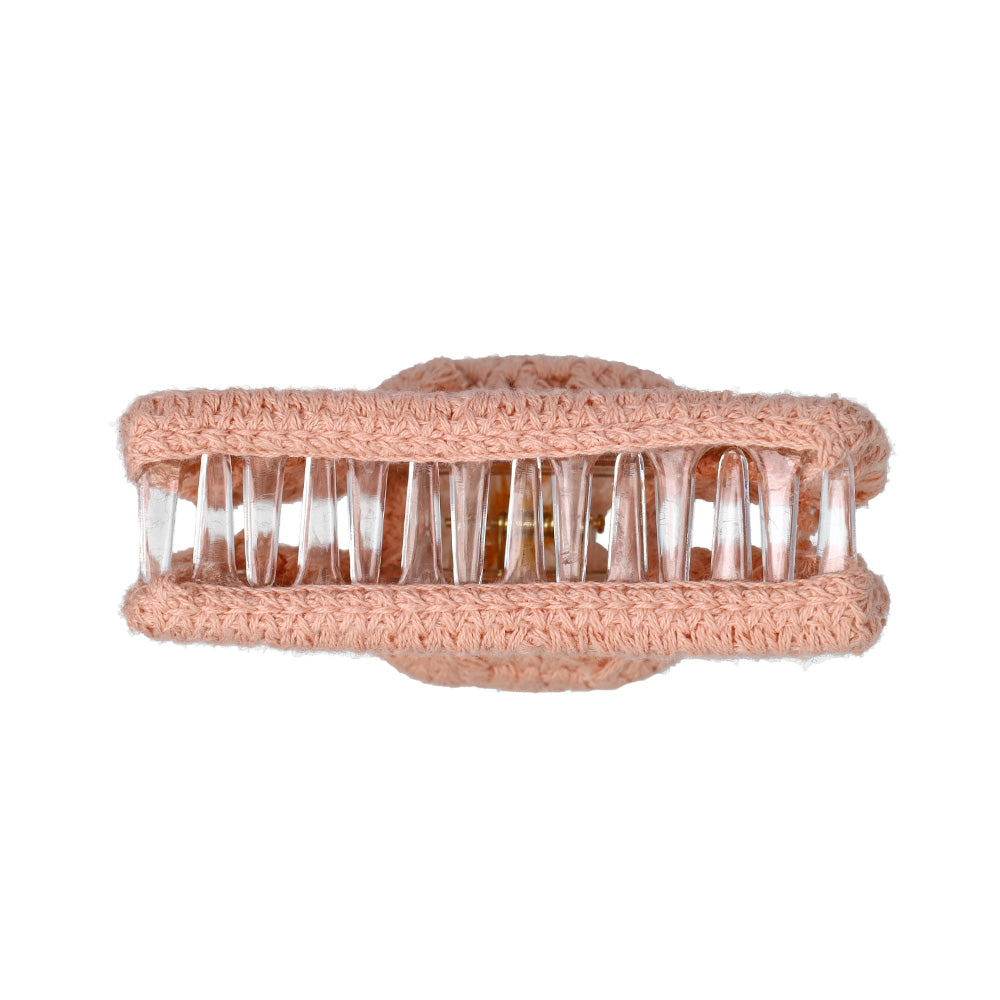 Floral Knit Hair Claw