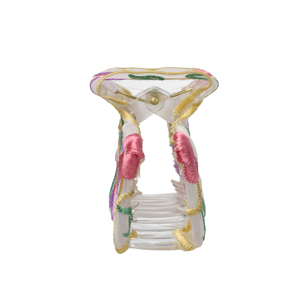 Floral Sheer Hair Claw