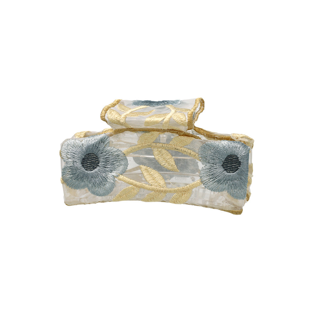 Floral Sheer Hair Claw