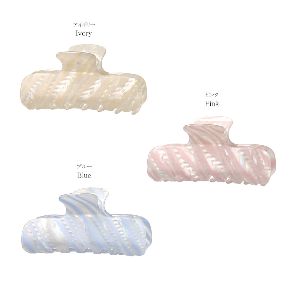 Striped Rectangle Hair Claw