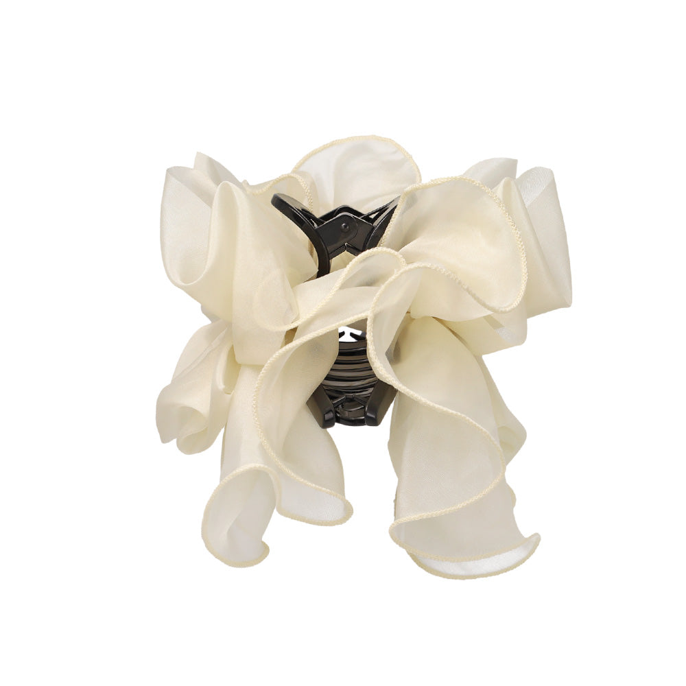 Ruffle Bow Hair Claw