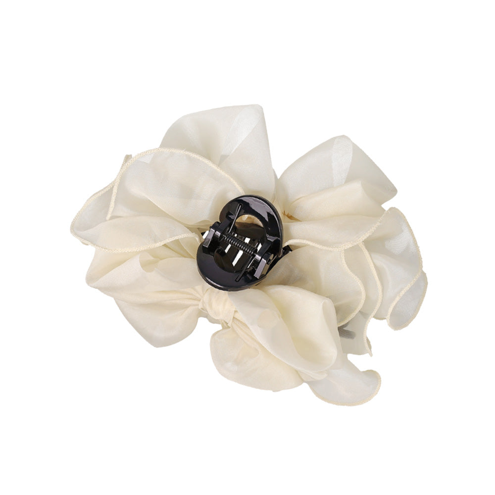 Ruffle Bow Hair Claw
