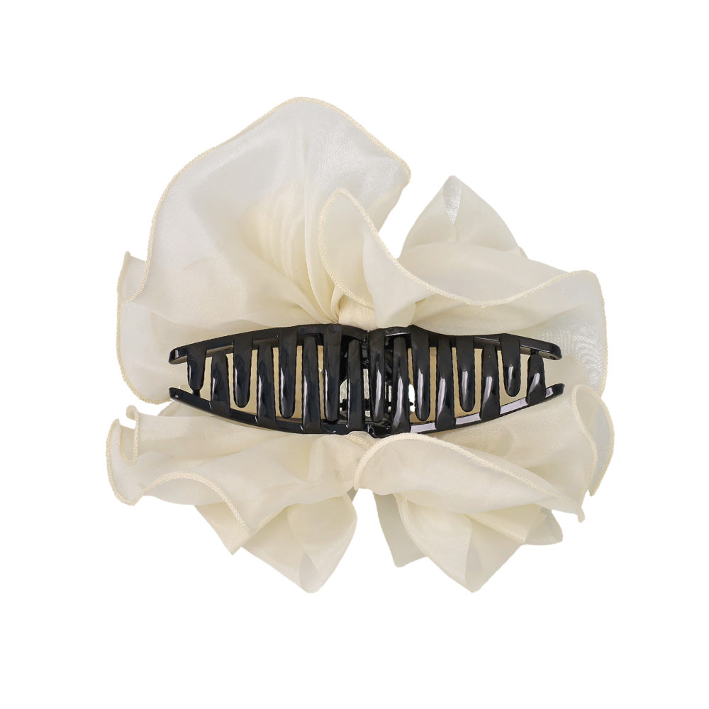 Ruffle Bow Hair Claw
