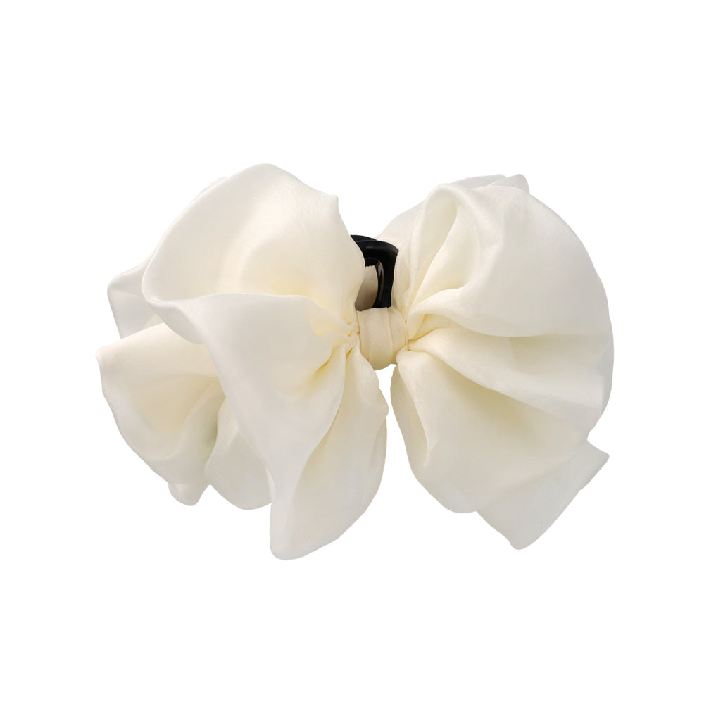Large Shimmering Bow Hair Claw