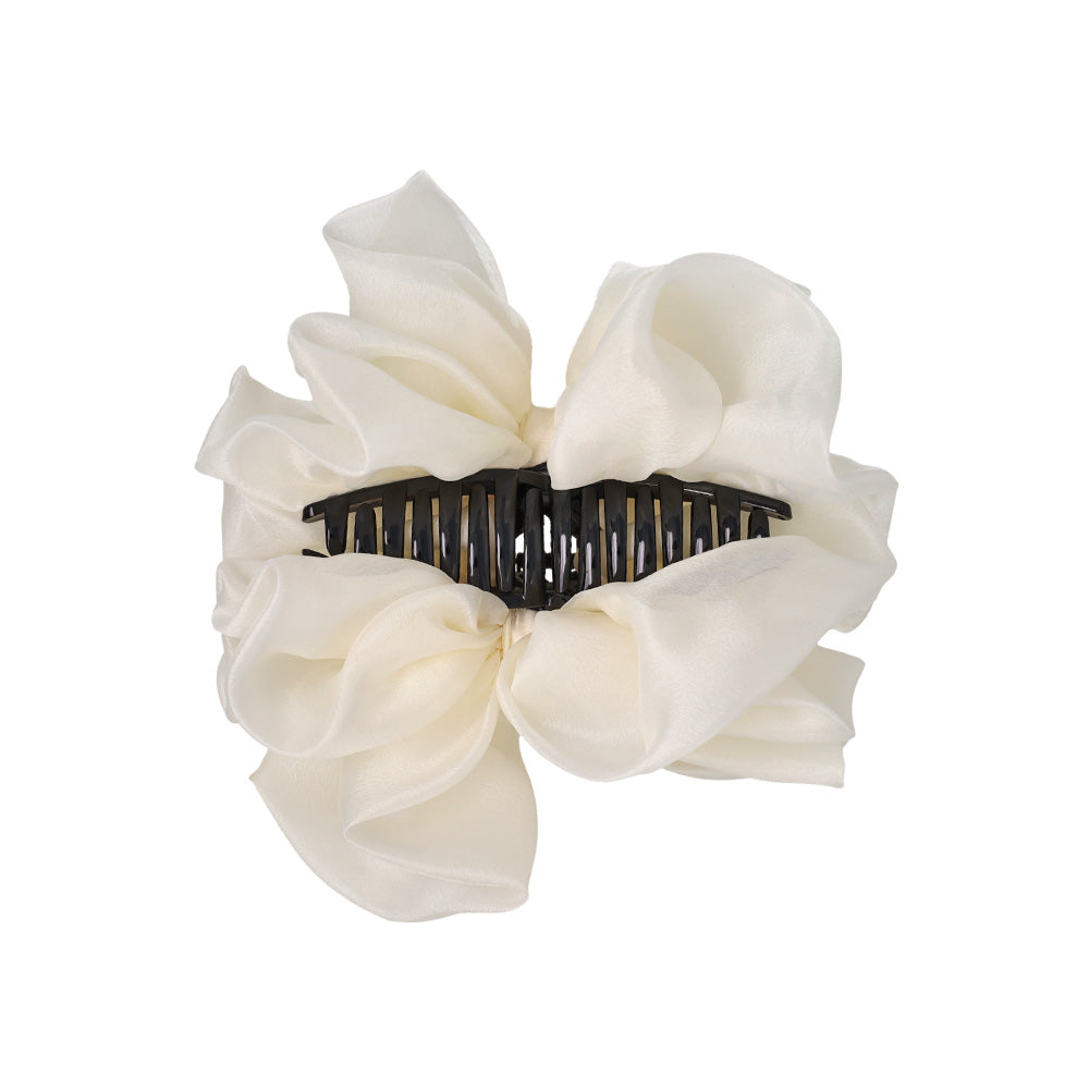 Large Shimmering Bow Hair Claw