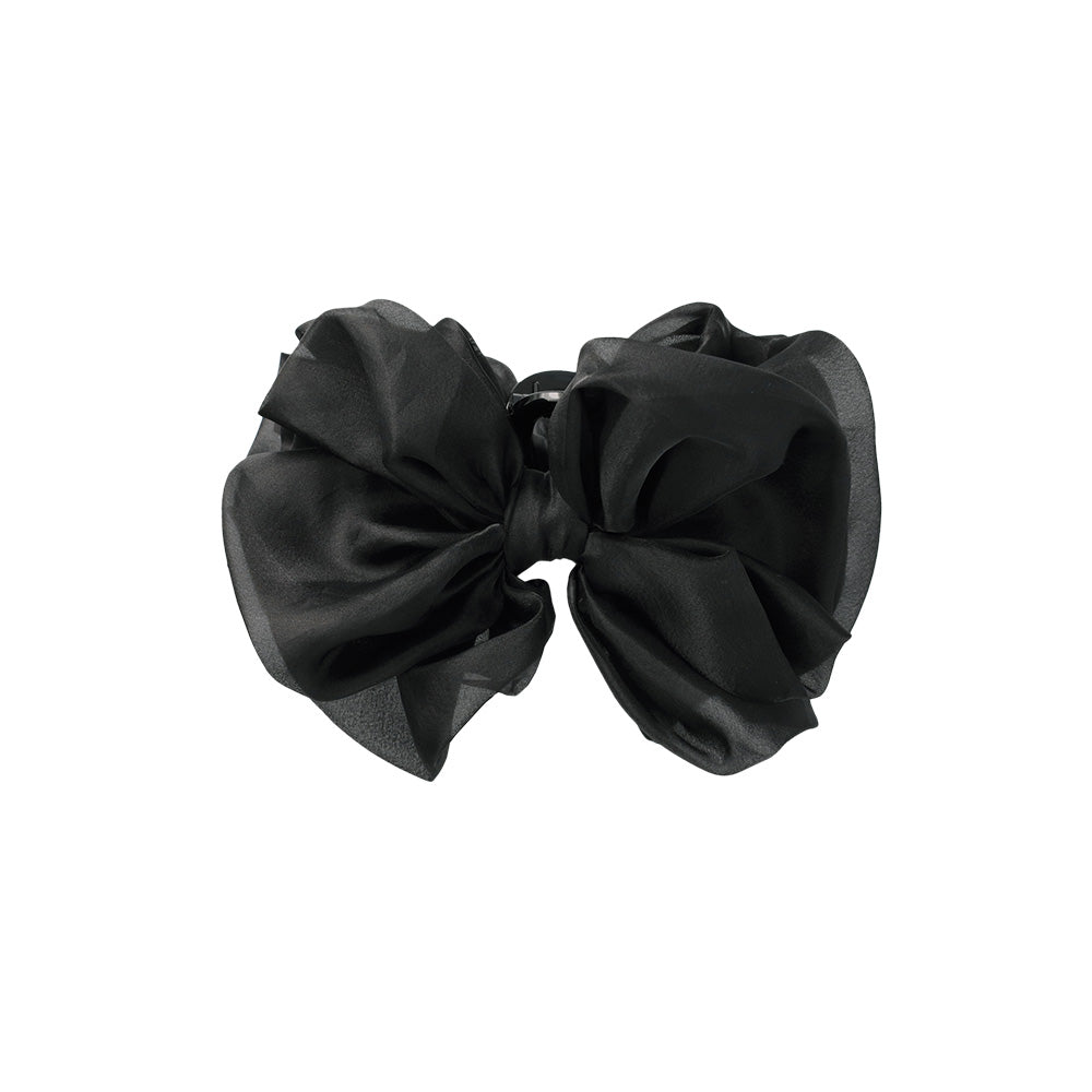 Large Shimmering Bow Hair Claw