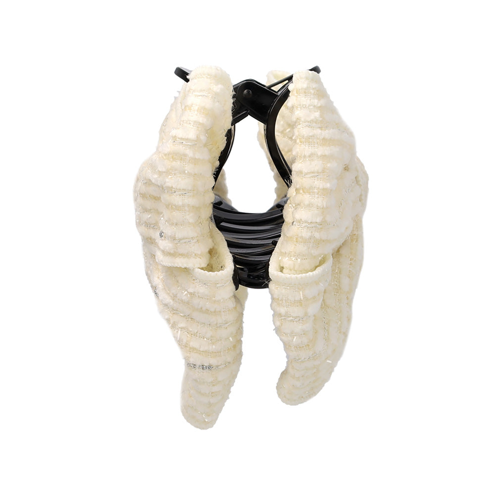 Big Tweed Bow Hair Claw
