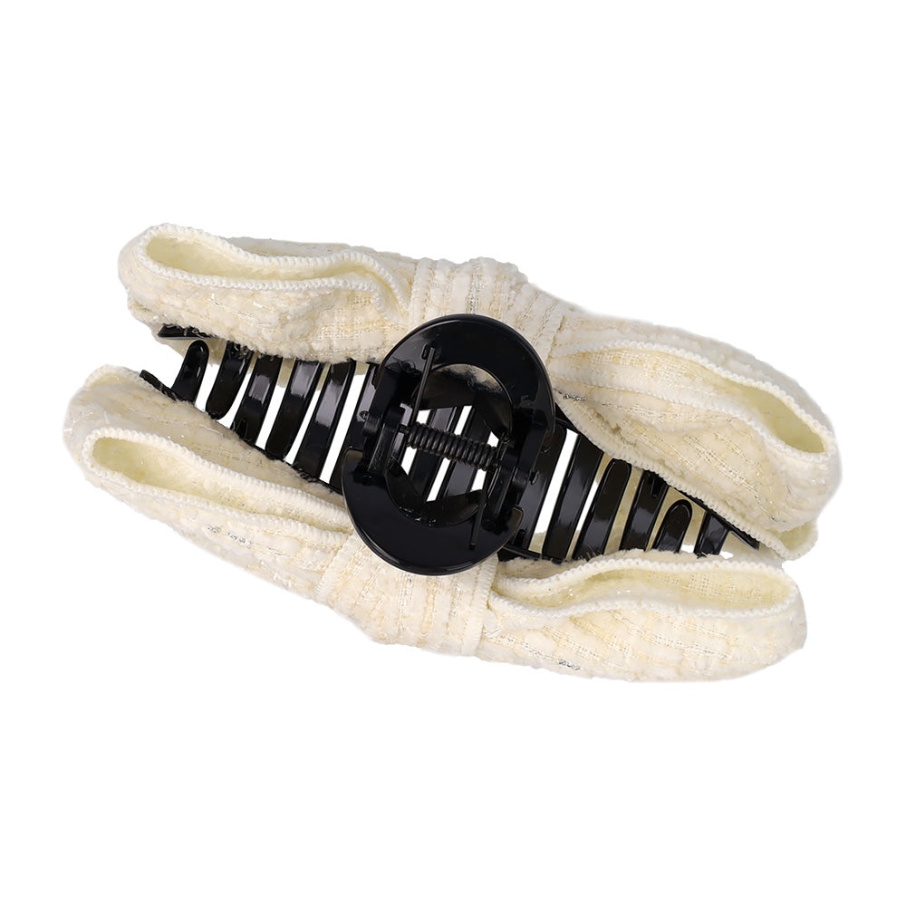 Big Tweed Bow Hair Claw