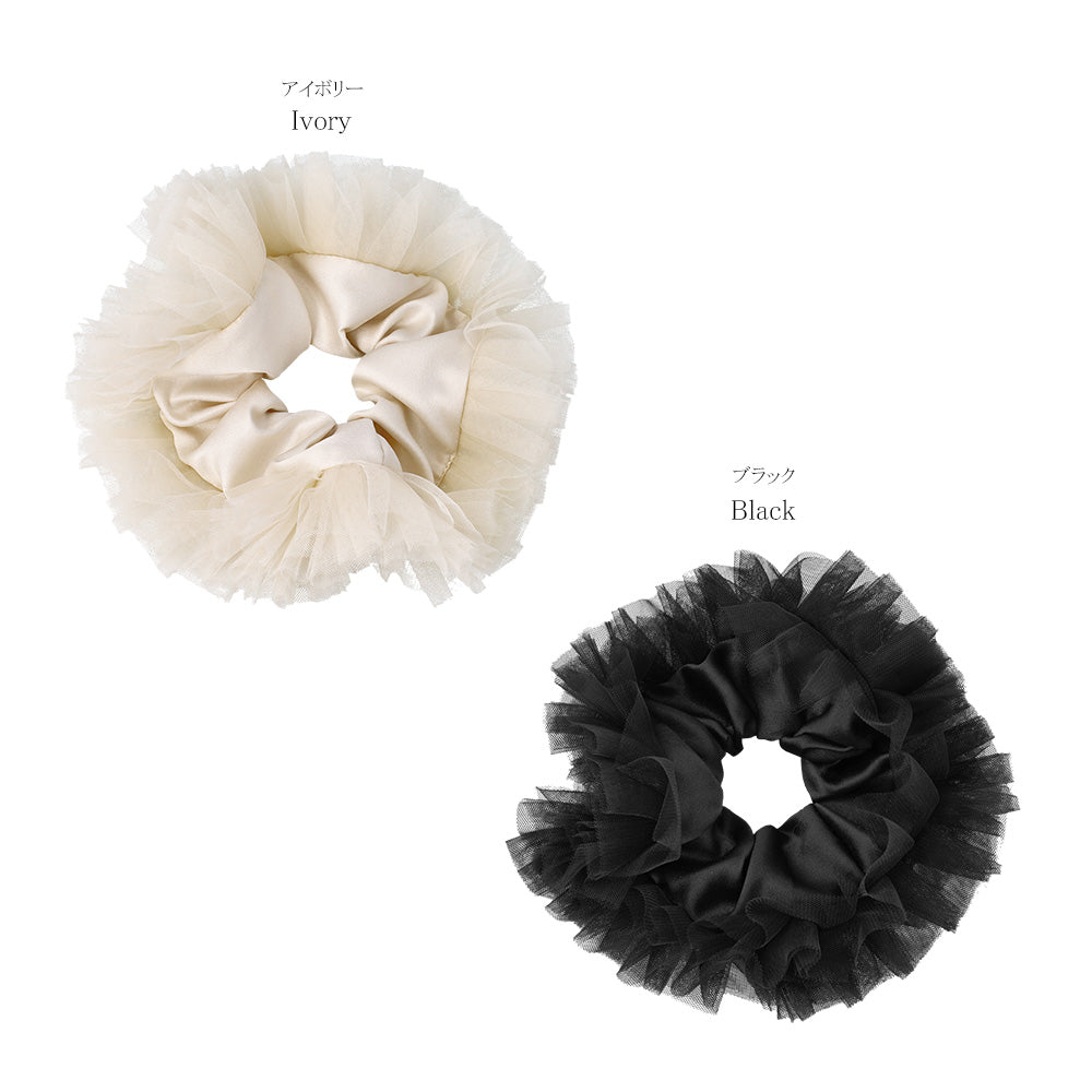 Tulle Edge Oversized Scrunchie