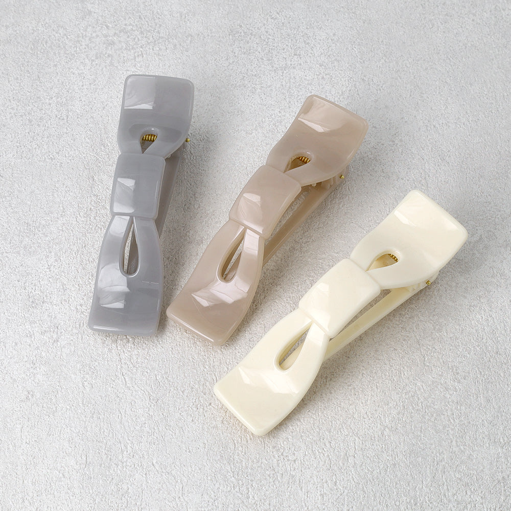 Light Color Bow Hair Clip - osewaya