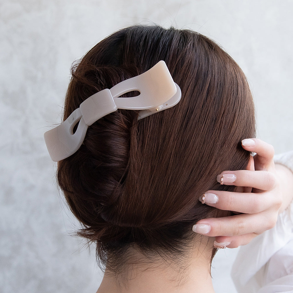 Light Color Bow Hair Clip - osewaya