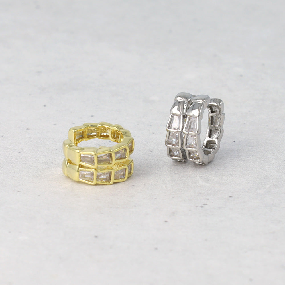 Dazzling Double Raw Ear Cuff - osewaya