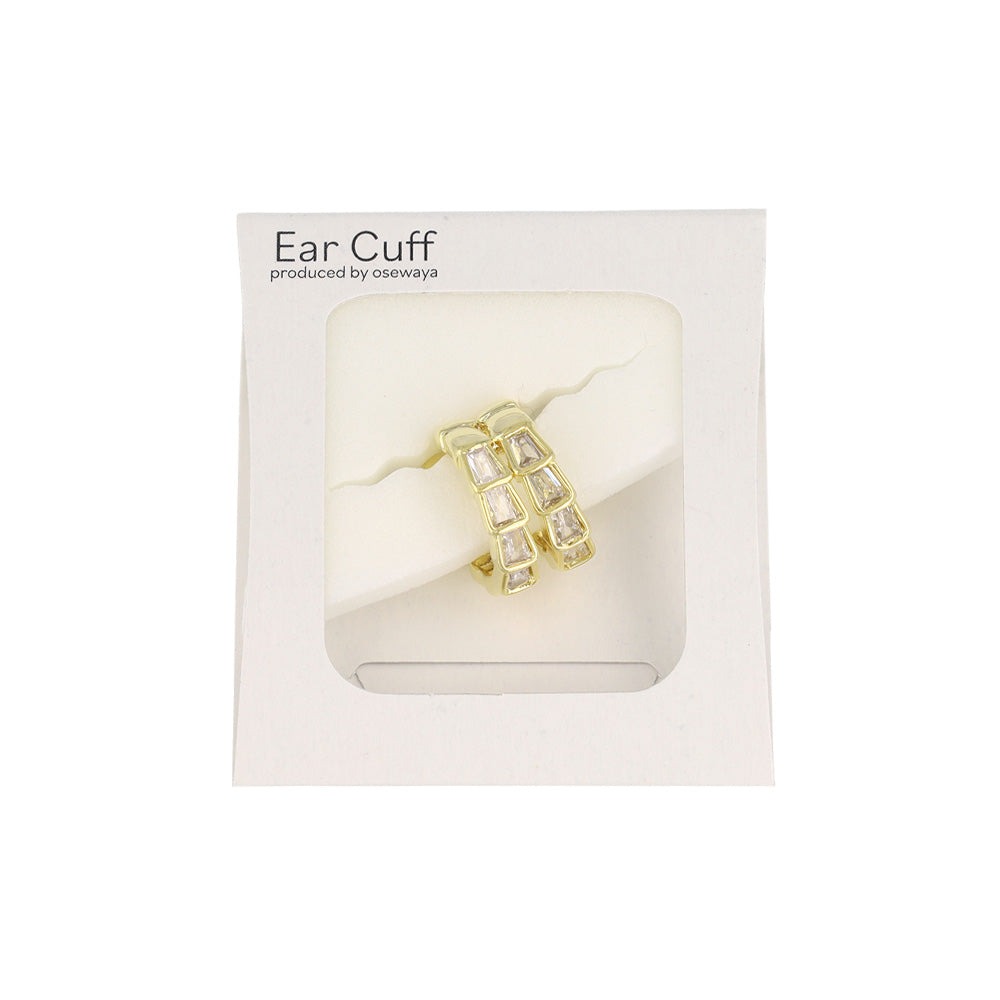 Dazzling Double Raw Ear Cuff