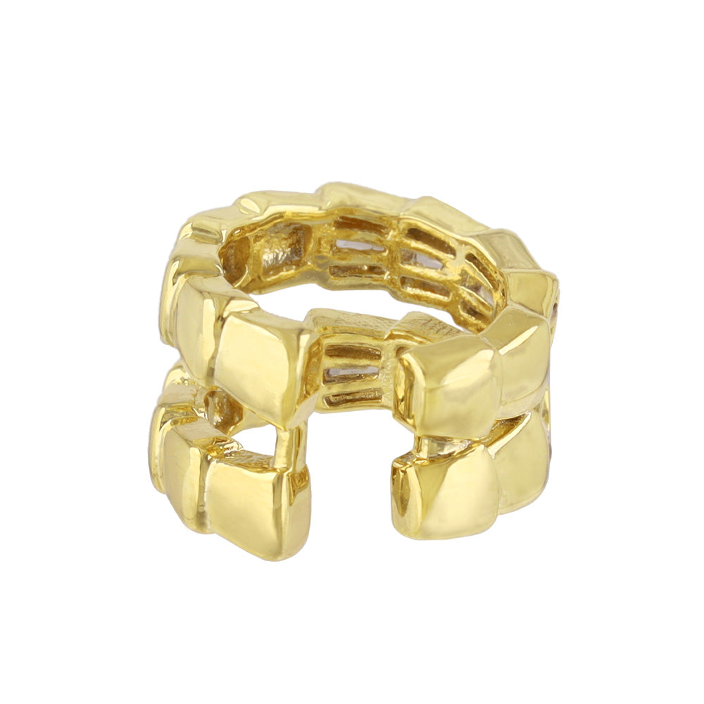 Dazzling Double Raw Ear Cuff