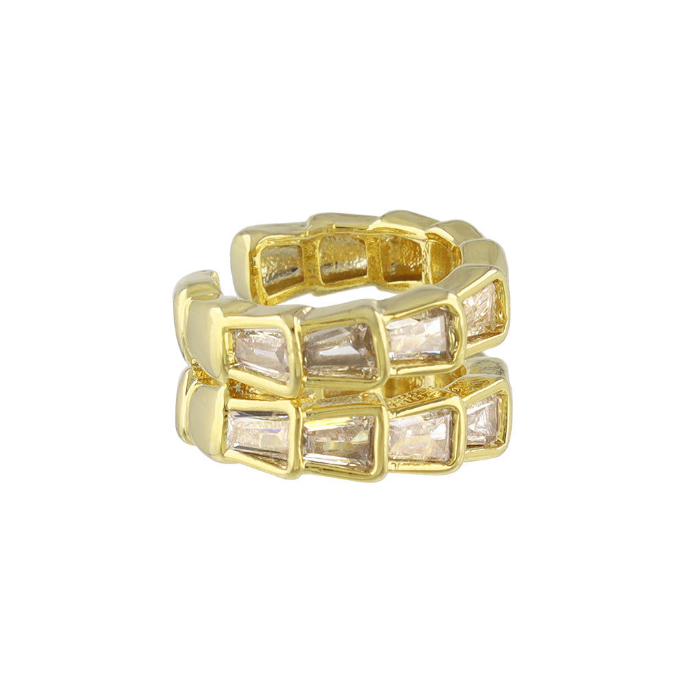 Dazzling Double Raw Ear Cuff