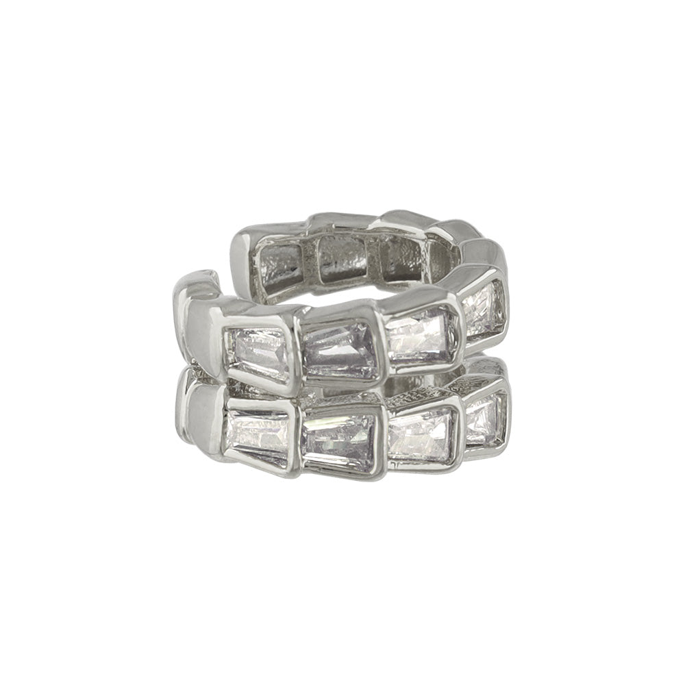 Dazzling Double Raw Ear Cuff