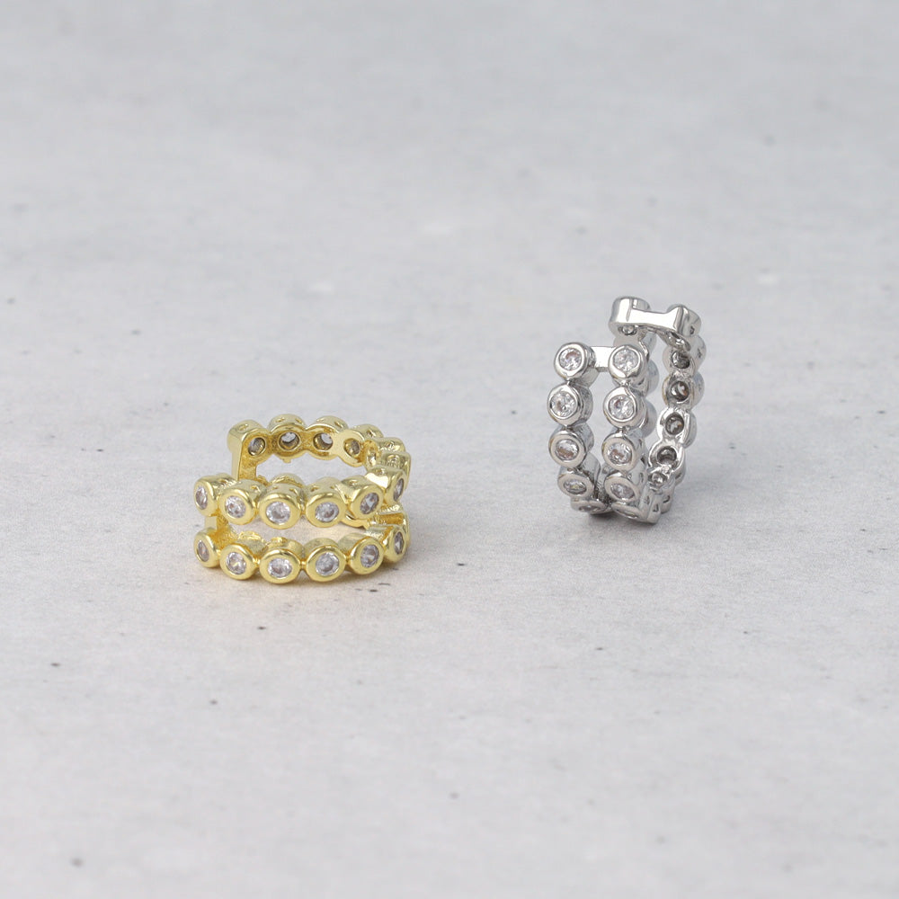 Double Row Sparkle Ear Cuff - osewaya