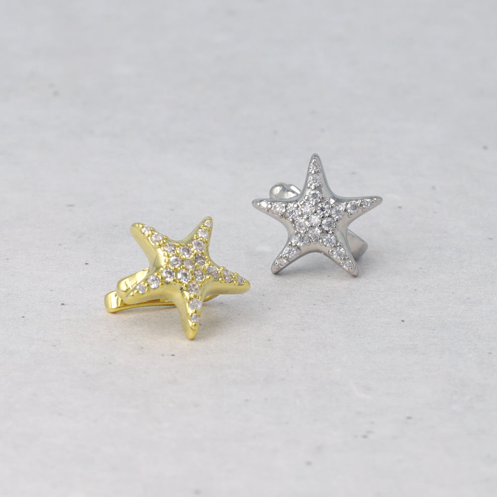 Pave Star Ear Cuff