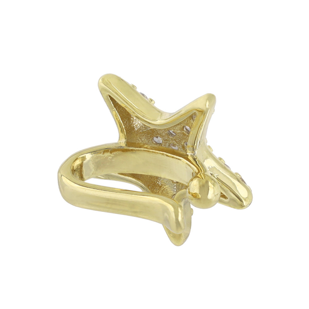 Pave Star Ear Cuff