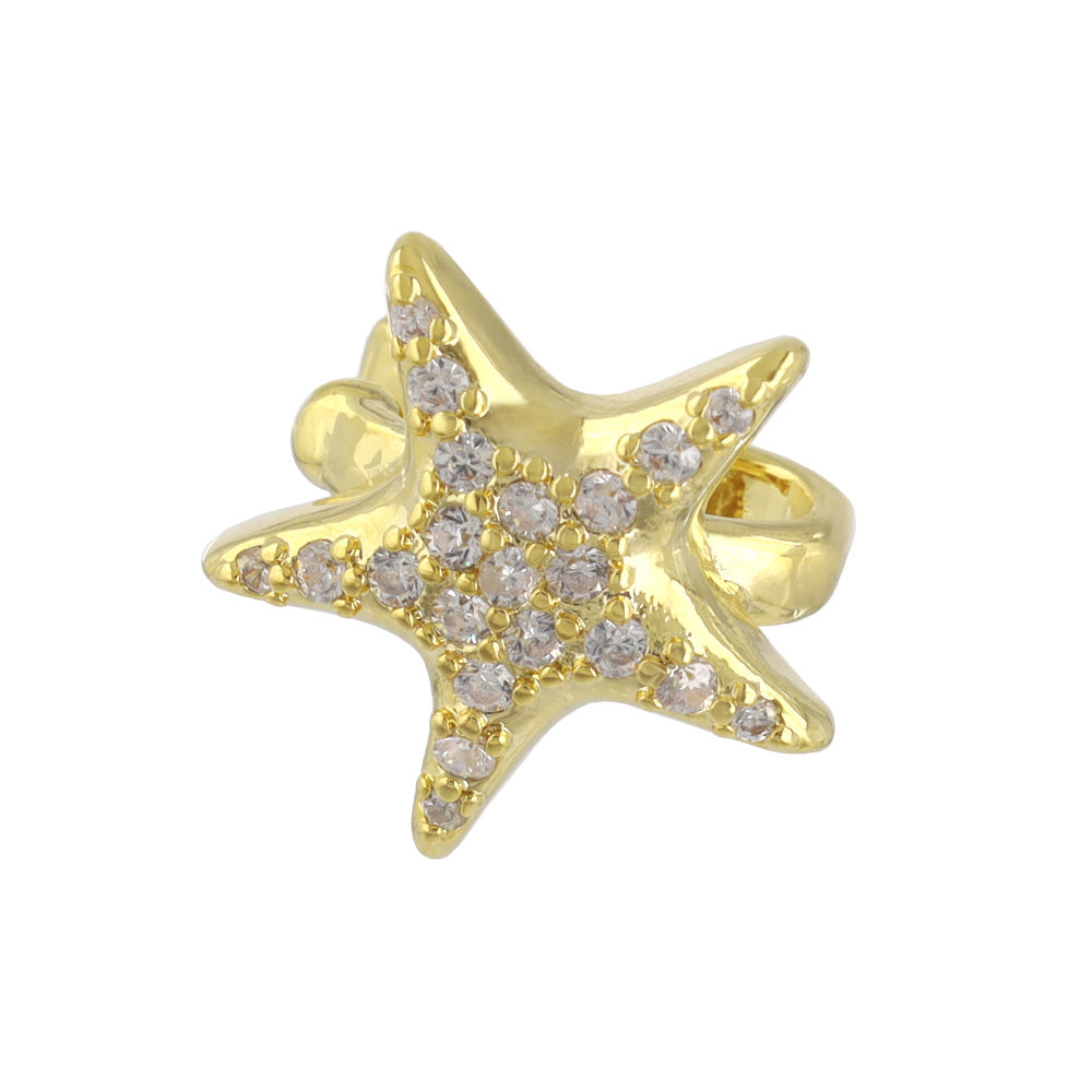 Pave Star Ear Cuff