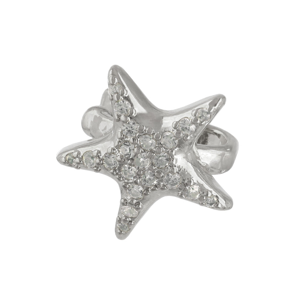 Pave Star Ear Cuff