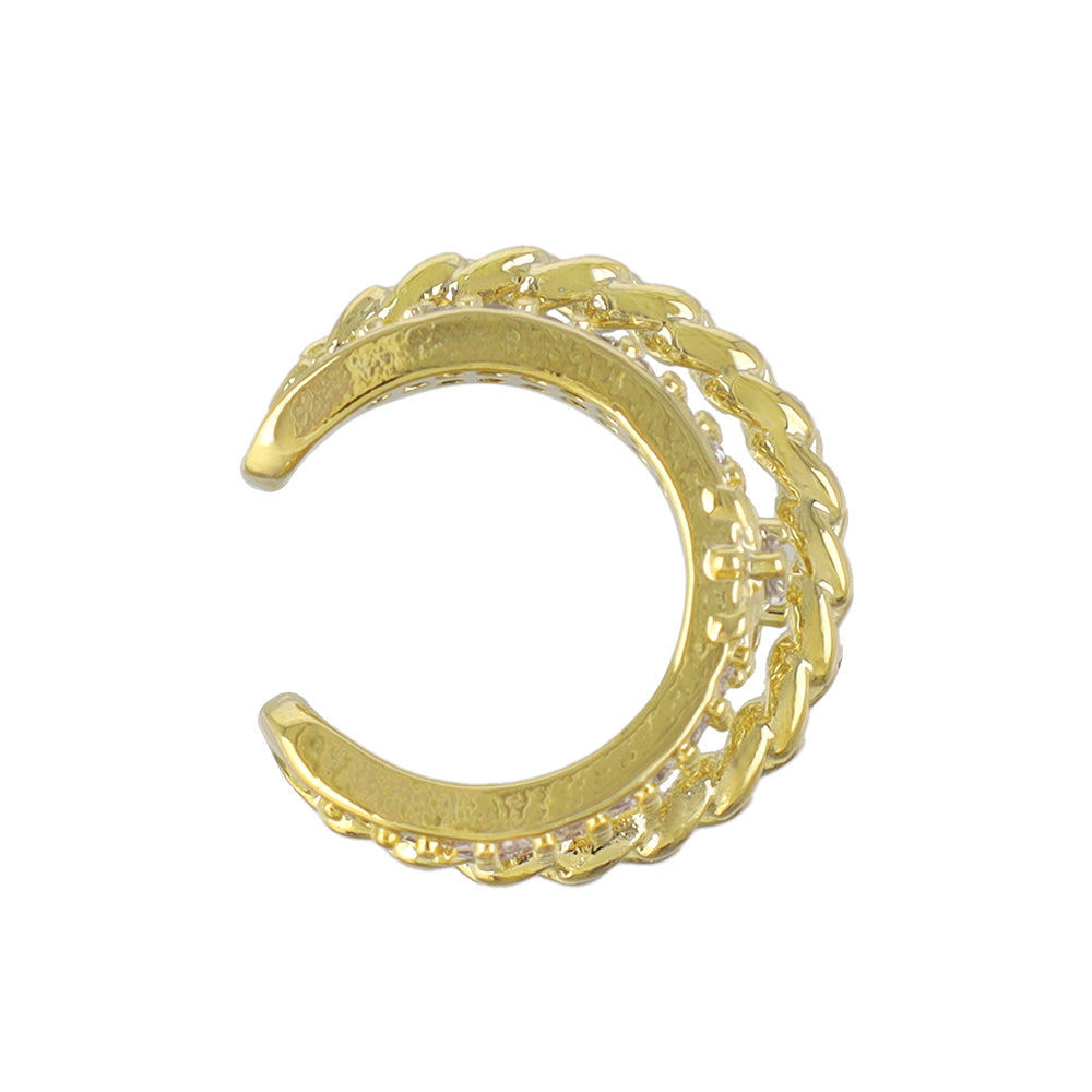 Mixed Double Strand Ear Cuff