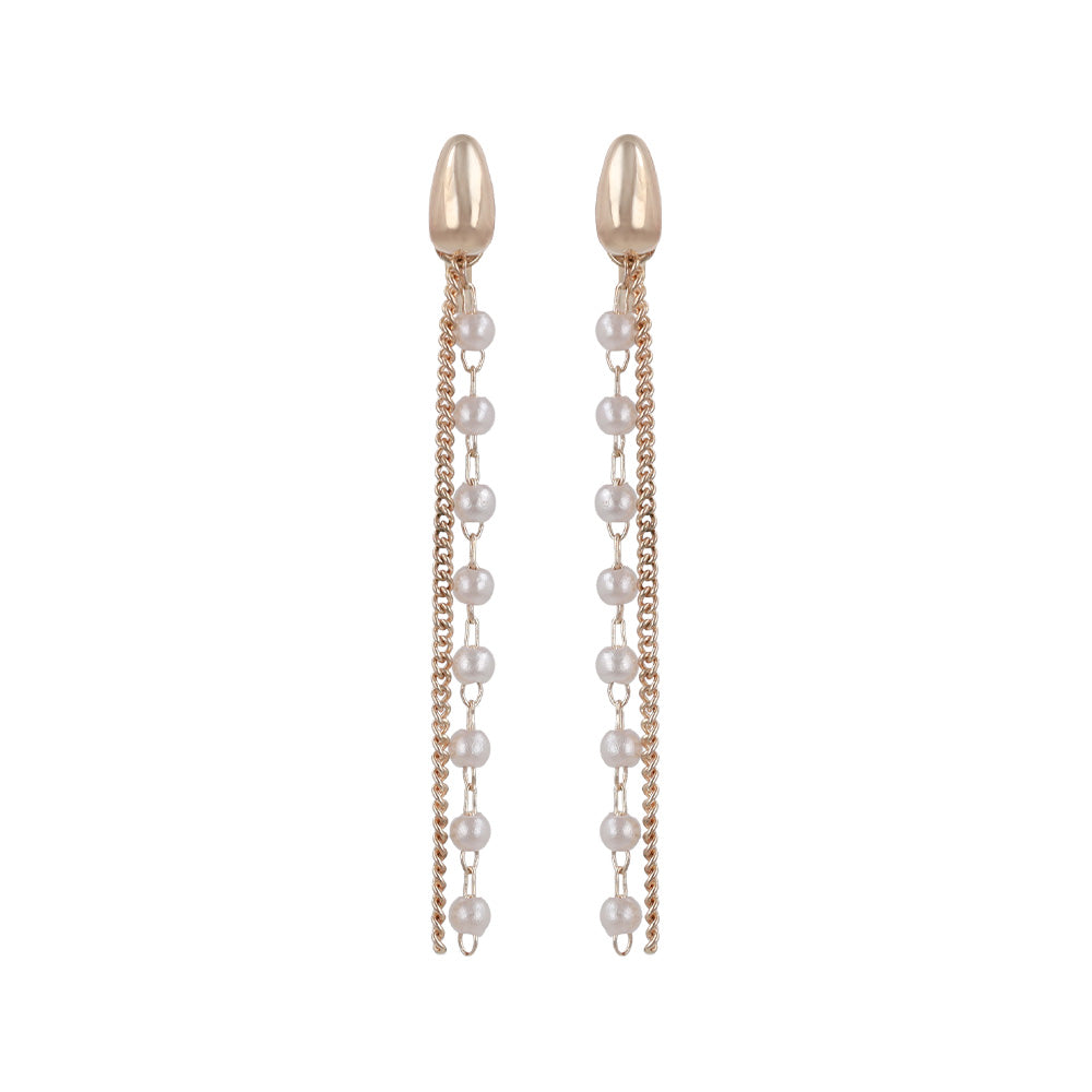 Rose Silver Double Threader Clip Ons