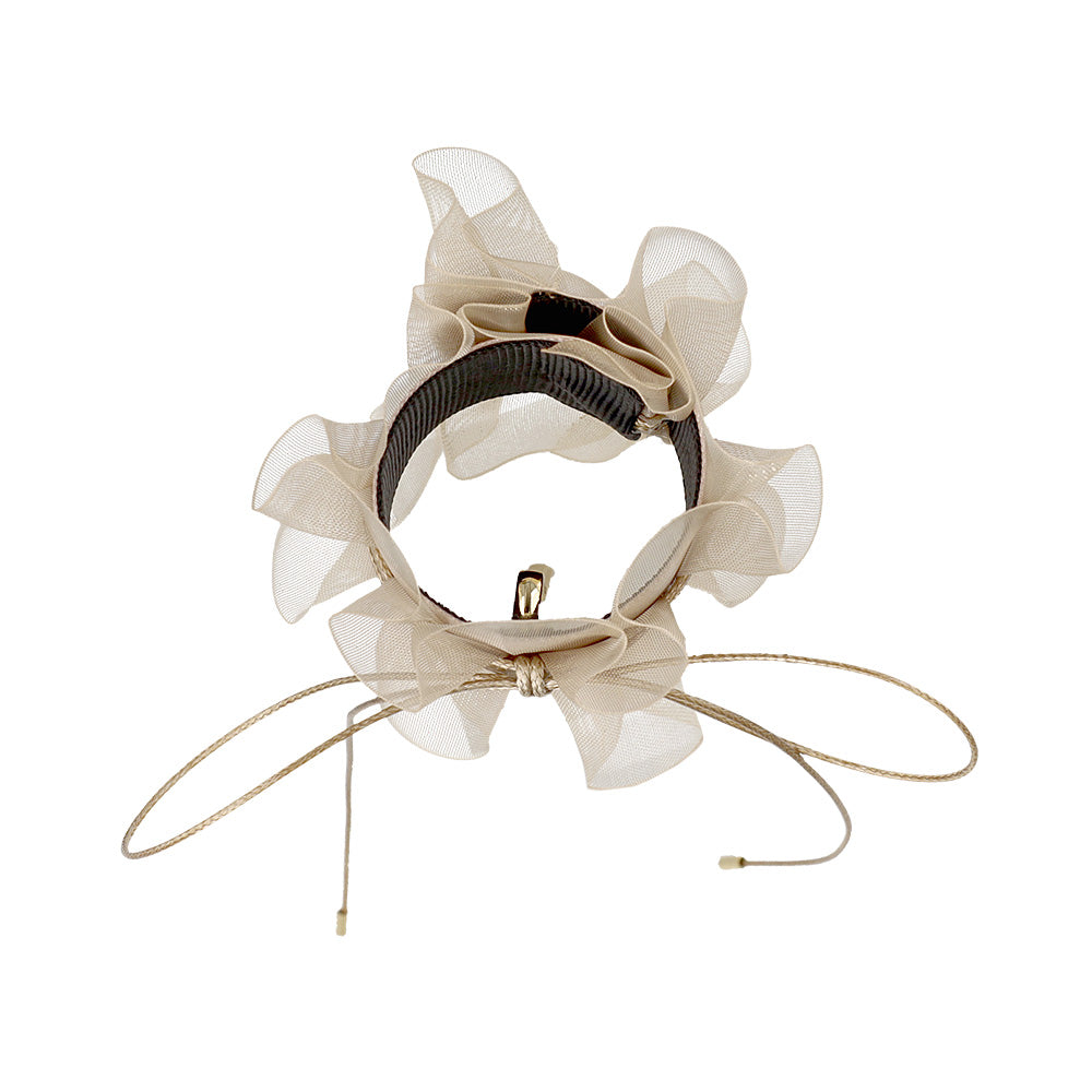 Sheer Ribbon Snap Band Pony Hook