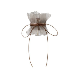 Sheer Ribbon Snap Band Pony Hook