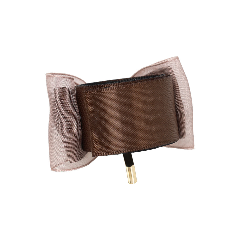 Sheer Bow Snap Band Pony Hook