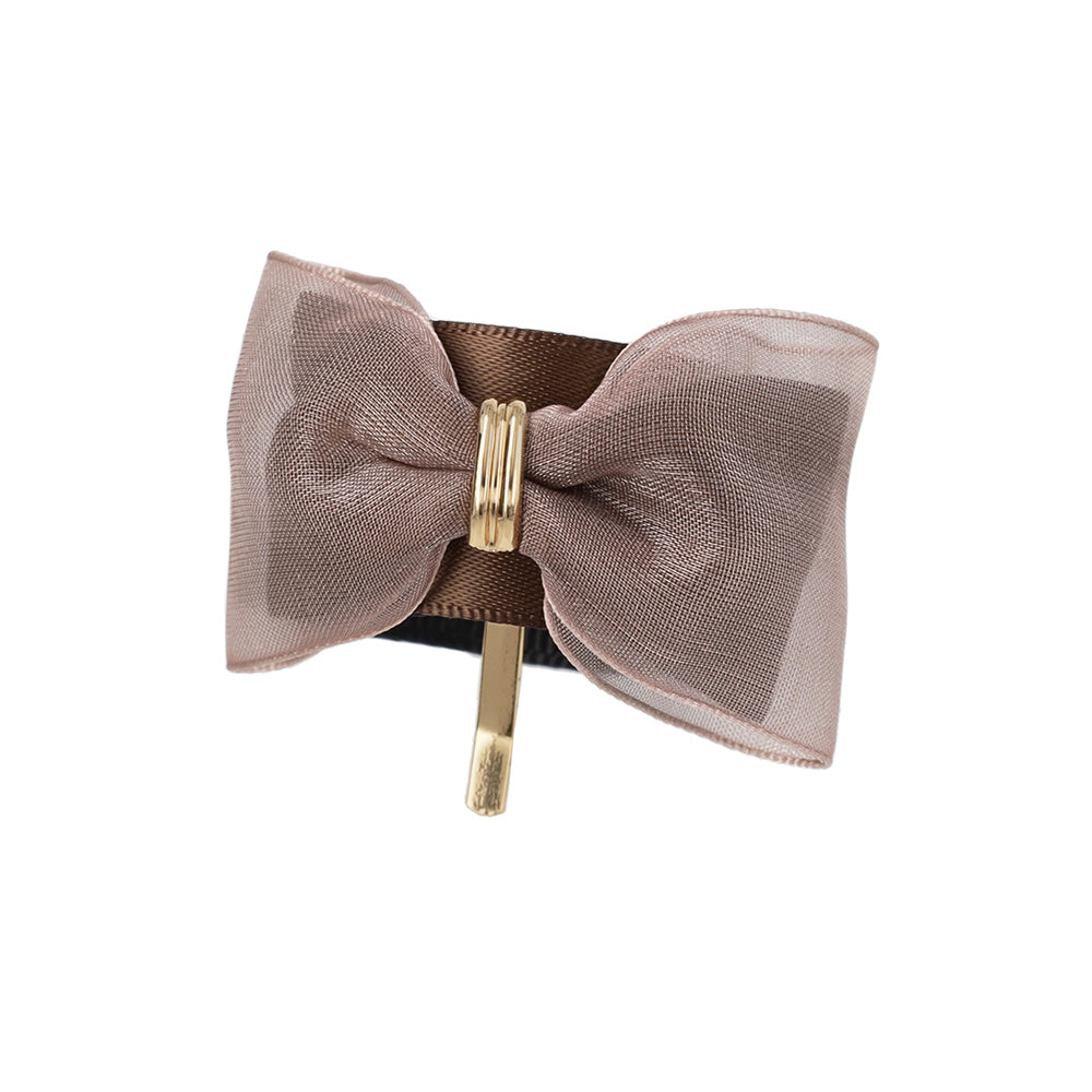 Sheer Bow Snap Band Pony Hook
