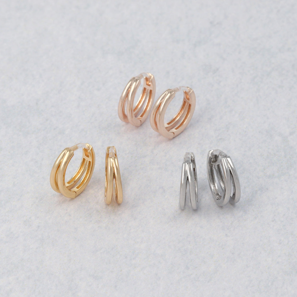 Everyday Hoop Plastic Earrings - osewaya