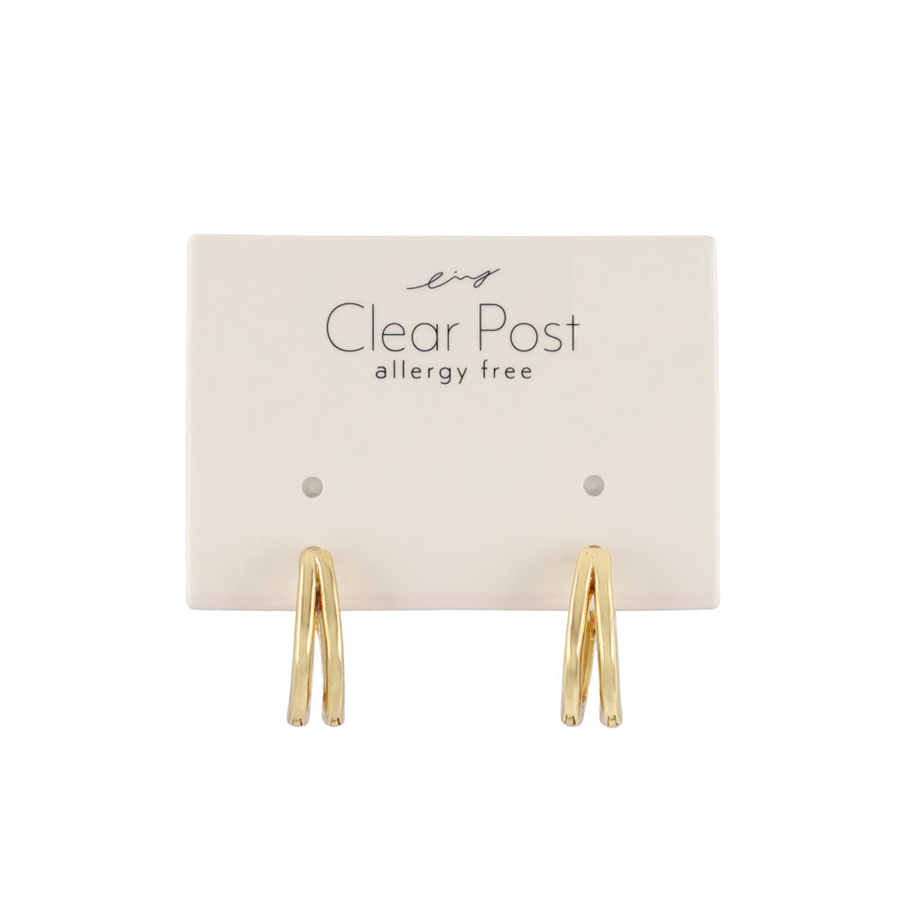 Everyday Hoop Plastic Earrings