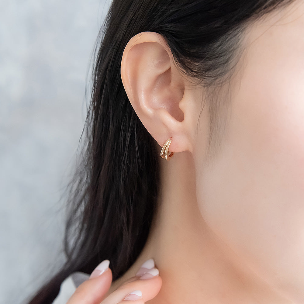 Everyday Hoop Plastic Earrings