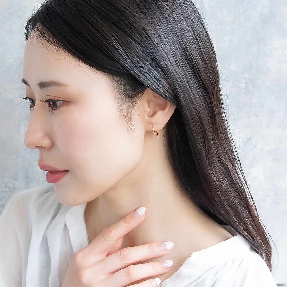 Everyday Hoop Plastic Earrings.