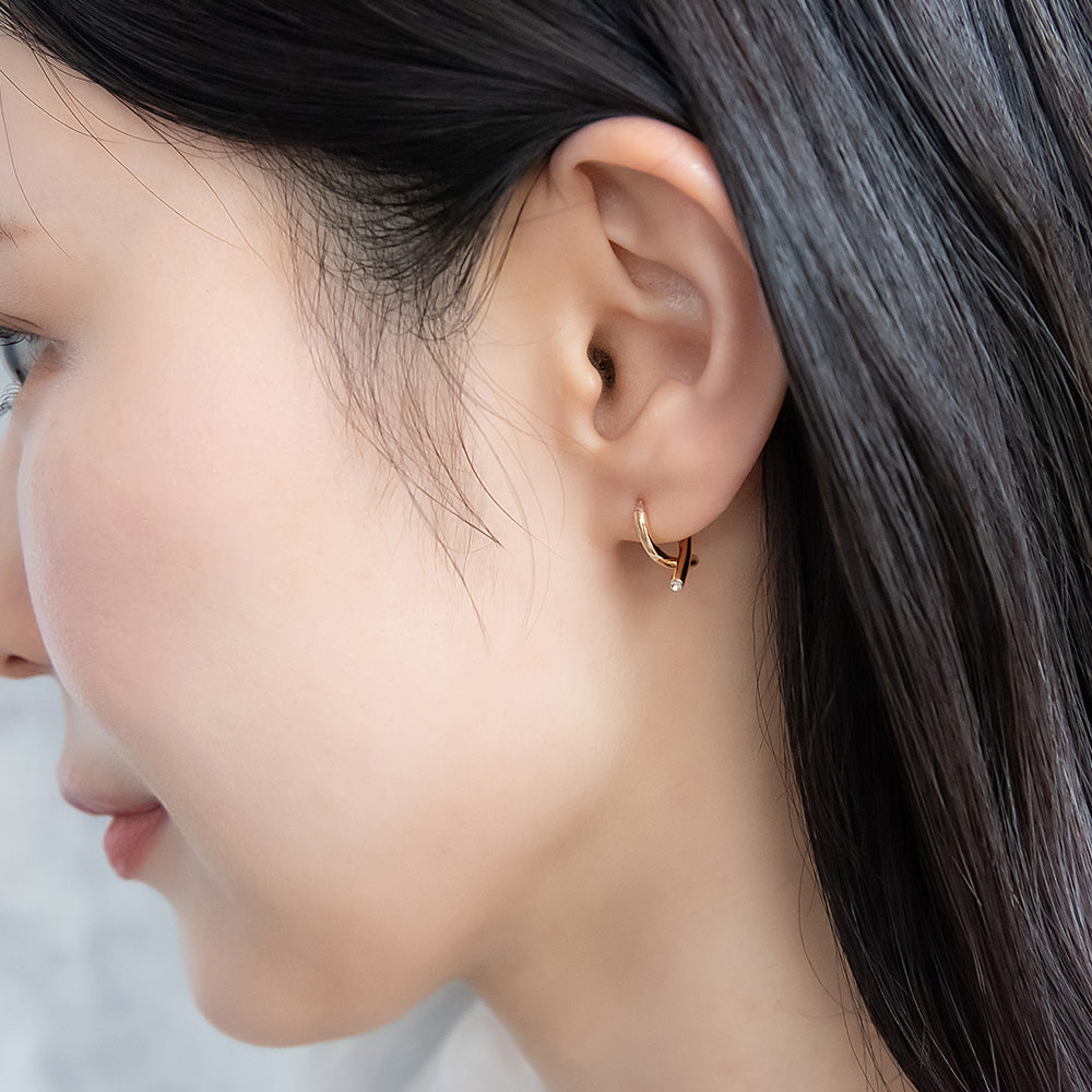 Everyday Hoop Plastic Earrings.