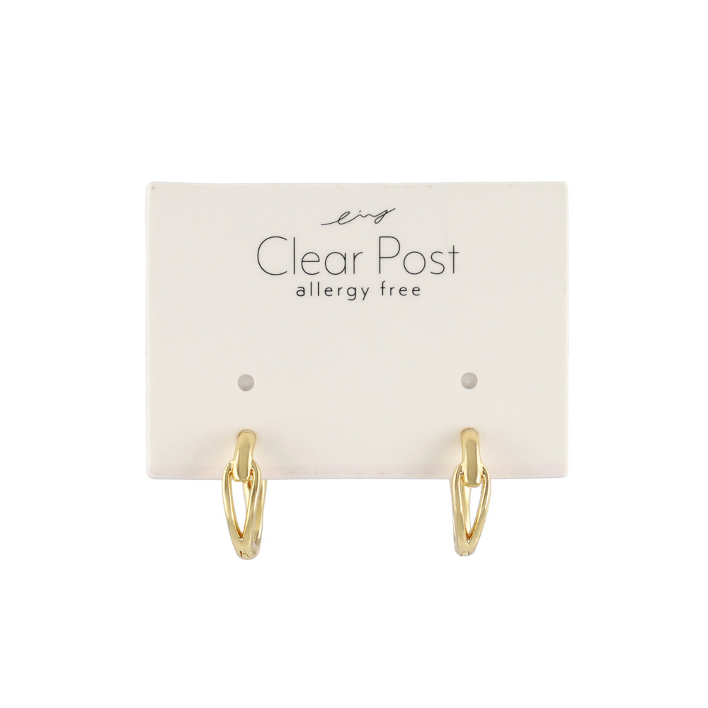 Everyday Hoop Plastic Earrings