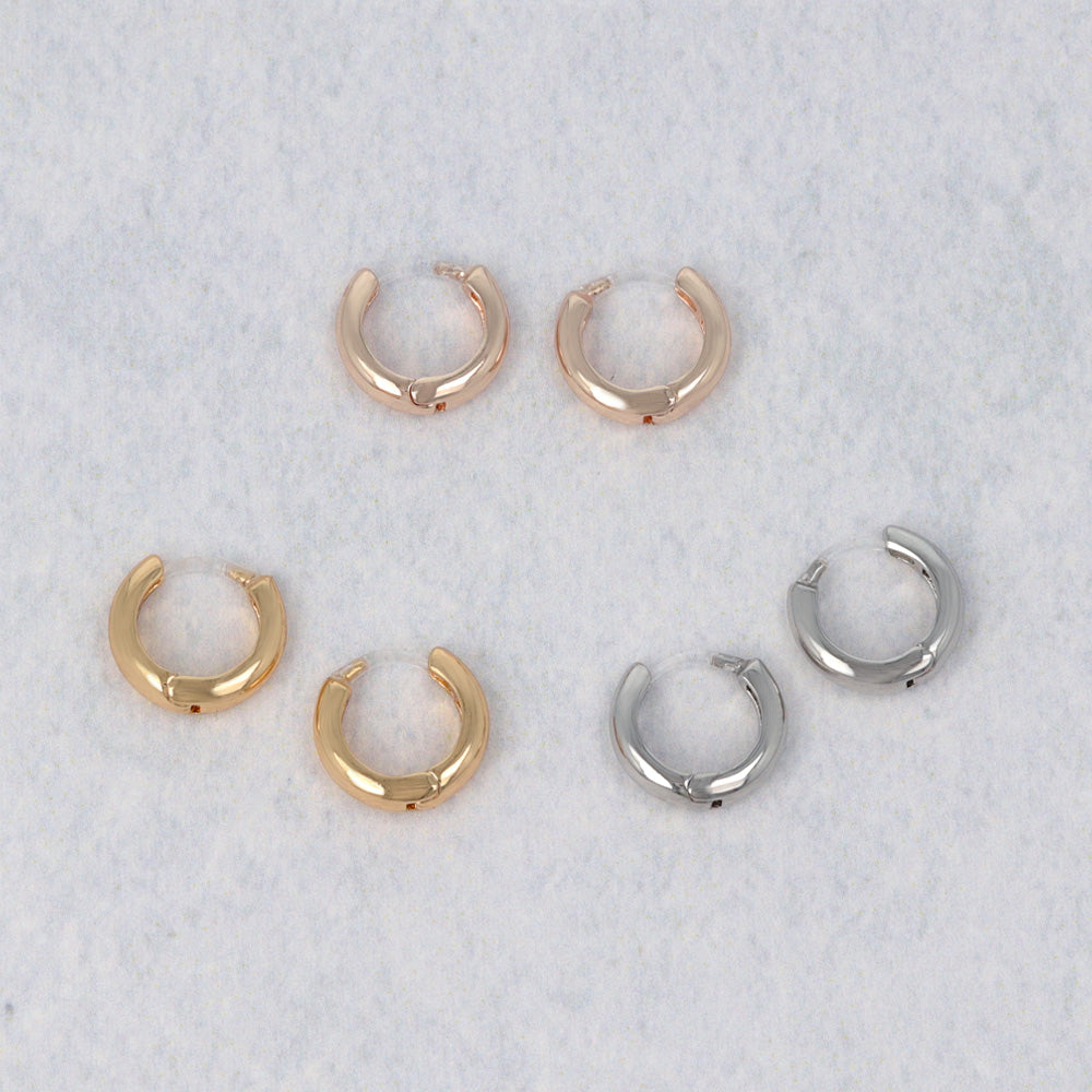 Everyday Hoop Plastic Earrings - osewaya