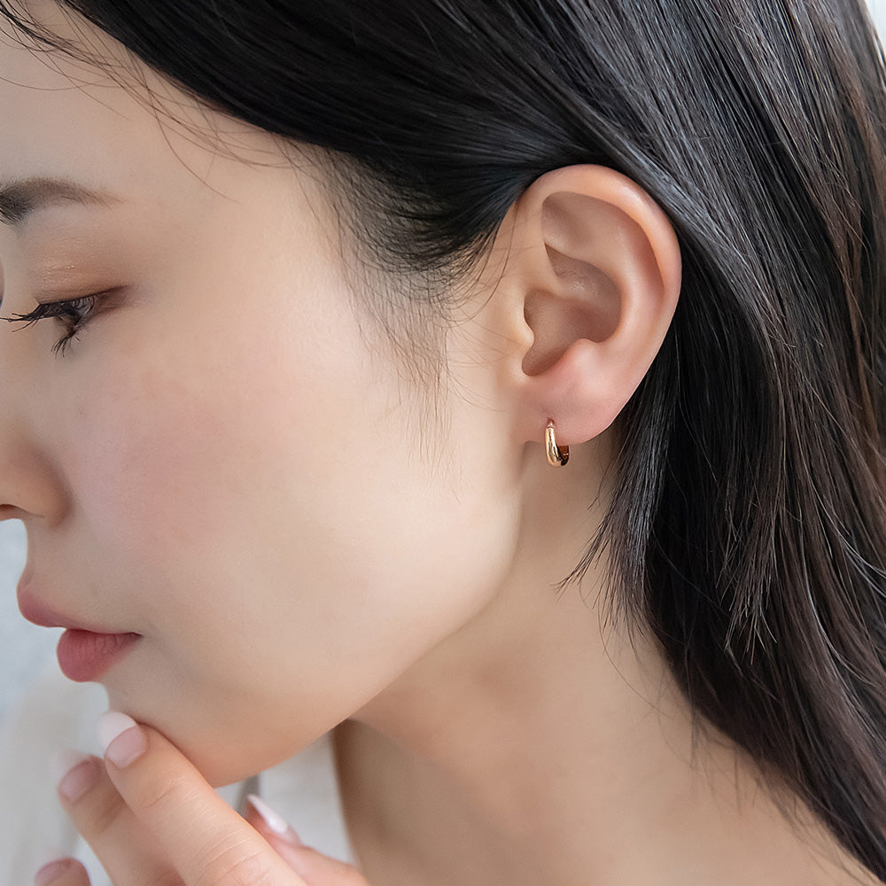 Everyday Hoop Plastic Earrings