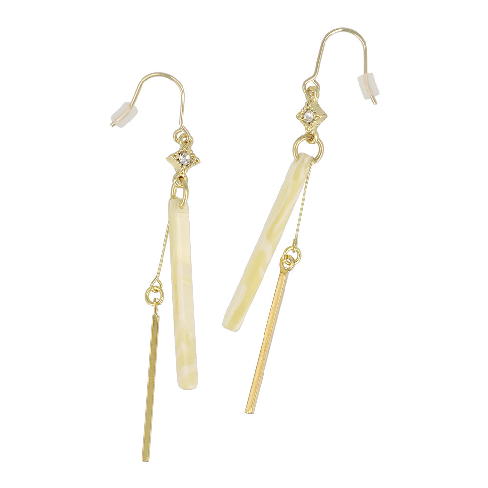 Marble Stick Drop Earrings