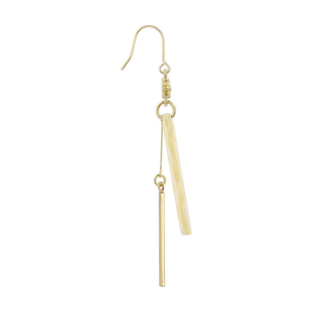 Marble Stick Drop Earrings