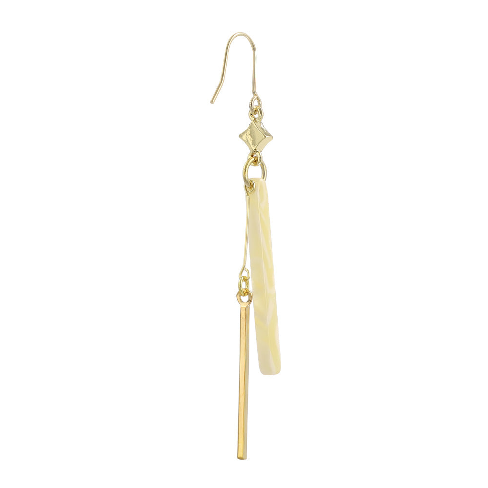 Marble Stick Drop Earrings