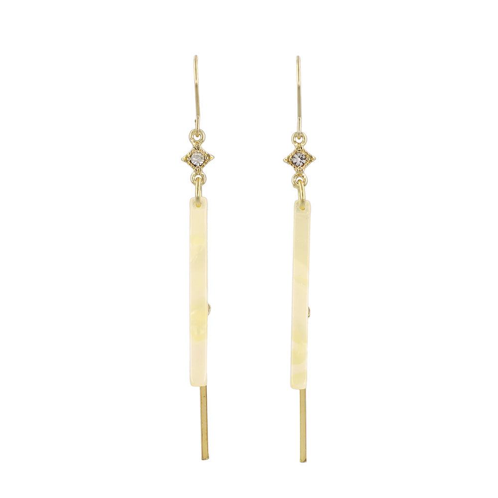 Marble Stick Drop Earrings