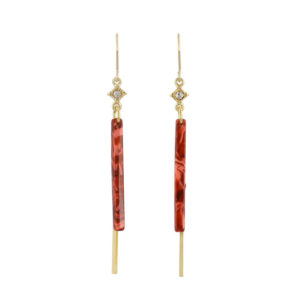 Marble Stick Drop Earrings