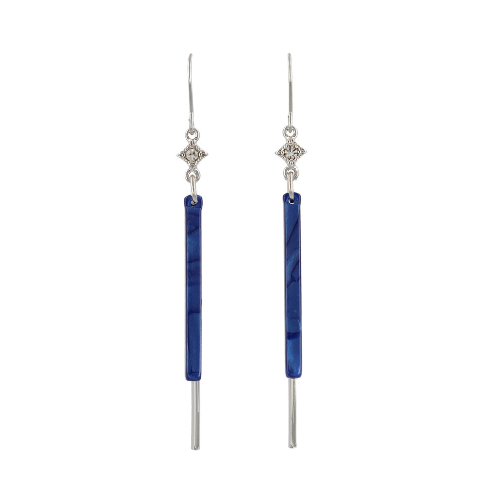 Marble Stick Drop Earrings