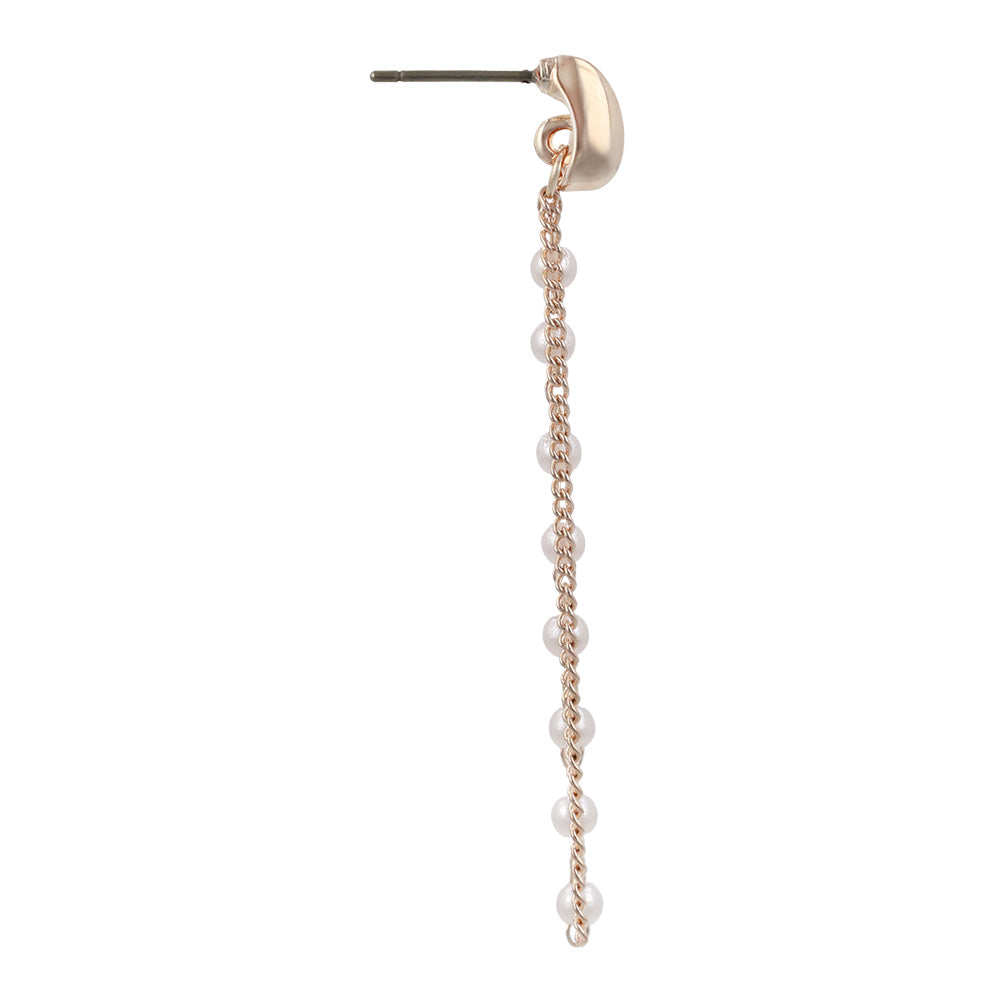 Rose Silver Double Threader Earrings